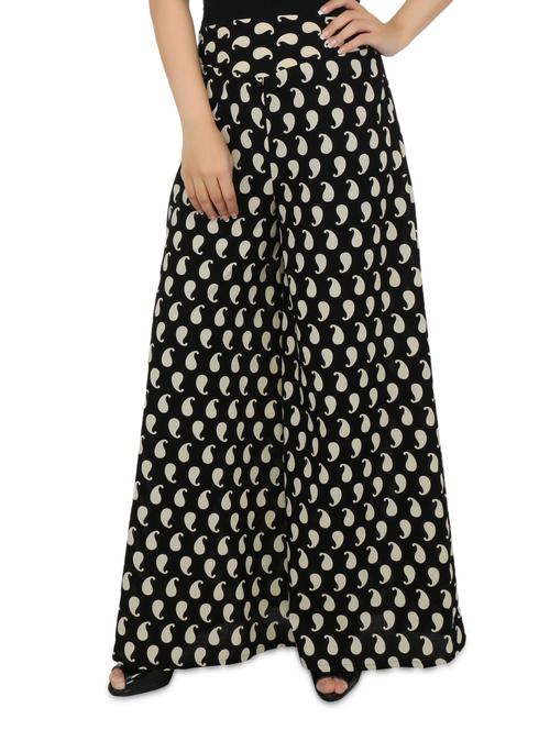 paisley printed cotton palazzo pants - 9582262 - Very Small Image - 1