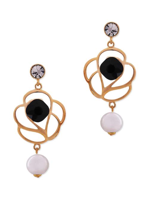 white  embellished drop earrings - 9584565 - Very Small Image - 1