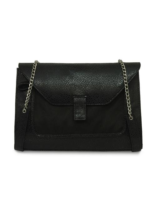 black rexine sling bag - 9588035 - Very Small Image - 1
