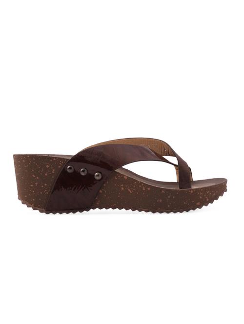 cross strap brown platform sandals - 958862 - Very Small Image - 1