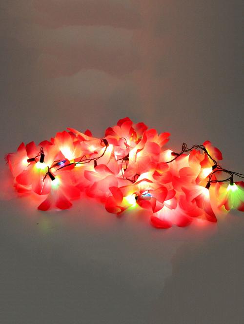 red and white plastic flower string light - 9589092 - Very Small Image - 1