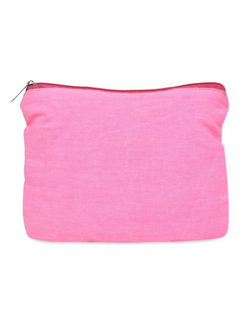 solid light pink canvas pouch - 9591635 - Very Small Image - 1