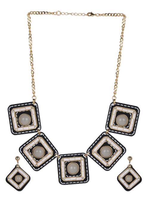 black and white necklace set - 959753 - Very Small Image - 1