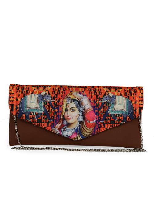 traditional brown envelope clutch - 959775 - Very Small Image - 1
