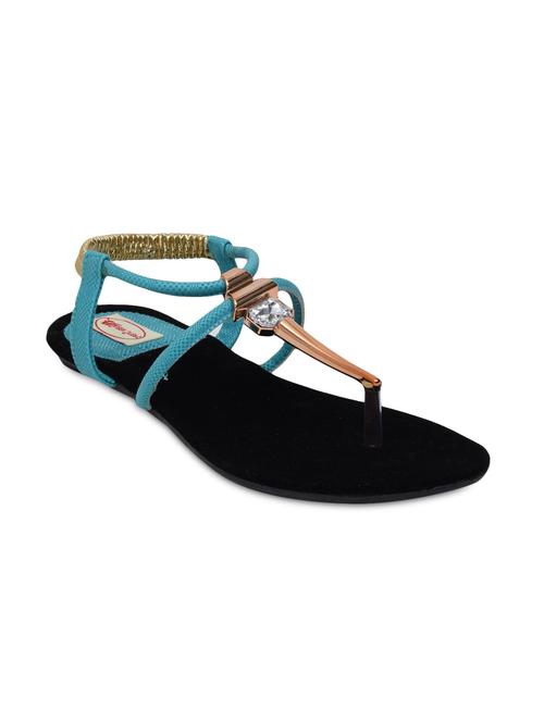 green leatherette sandals - 9598535 - Very Small Image - 1