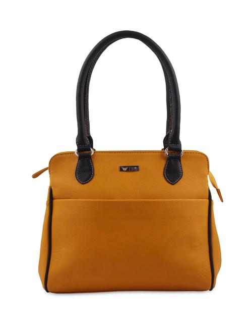 brown textured leatherette handbag - 9599218 - Very Small Image - 1