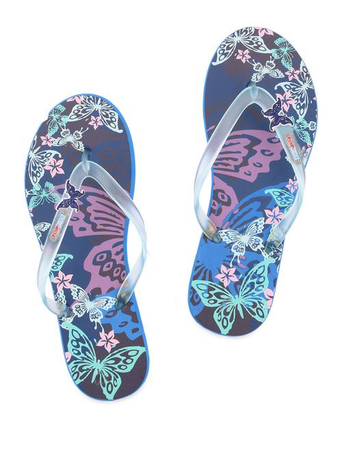 Blue Butterfly Printed Flipflop - 960345 - Very Small Image - 1