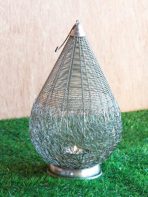 silver iron t - light lantern - 9605089 - Very Small Image - 1