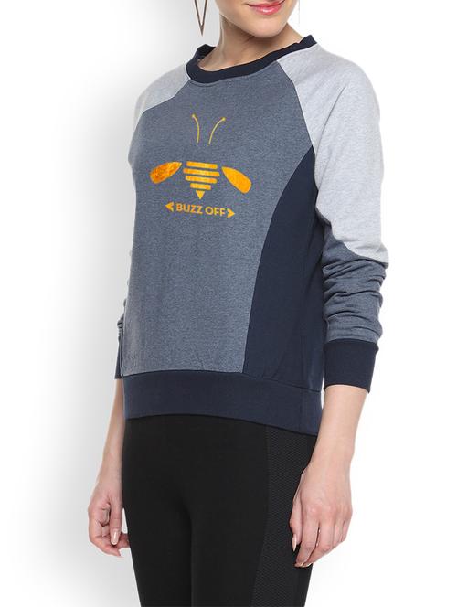 color block printed sweatshirt - 9606449 - Very Small Image - 1