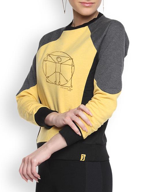 women's color block sweatshirt - 9606517 - Very Small Image - 1