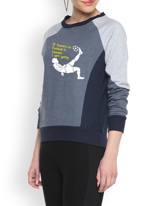 color block printed sweatshirt - 9606589 - Very Small Image - 1