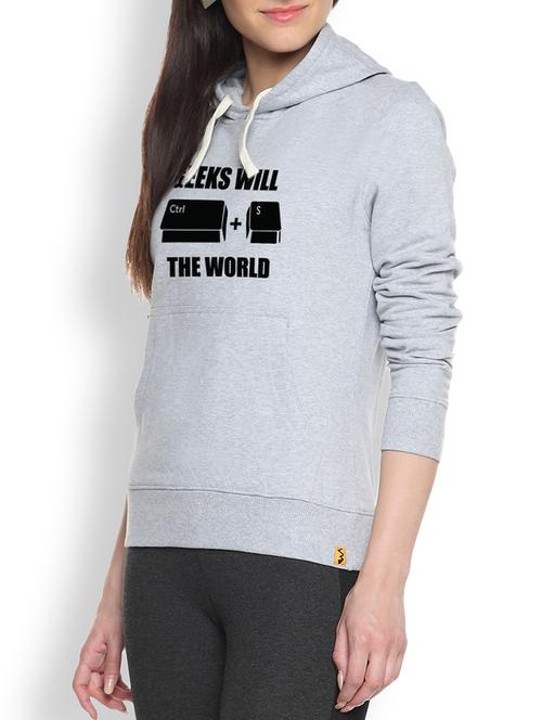 women's chest print sweatshirt - 9607048 - Very Small Image - 1