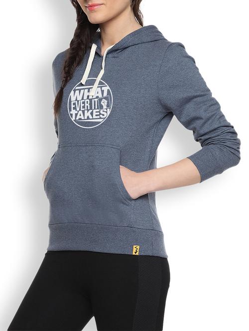 women's chest print sweatshirt - 9607234 - Very Small Image - 1