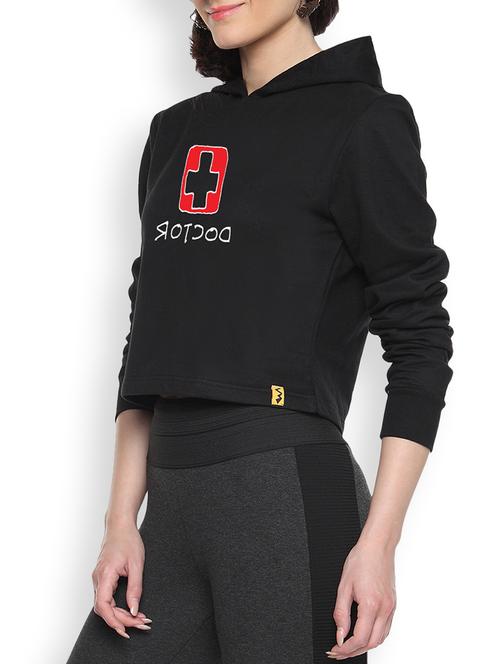 women's chest print sweatshirt - 9607260 - Very Small Image - 1