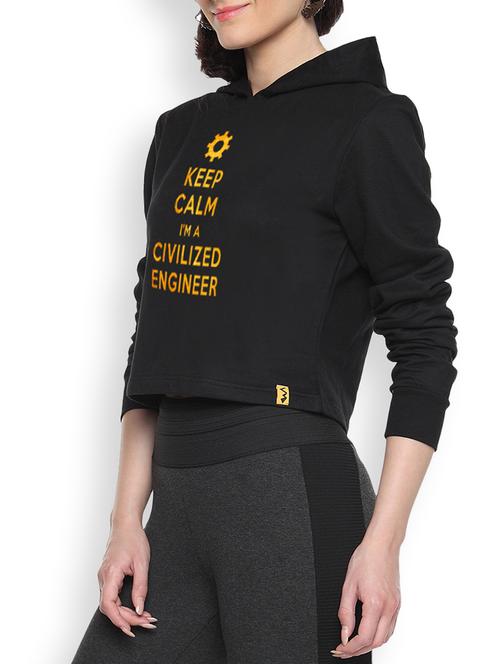 women's front print sweatshirt - 9607287 - Very Small Image - 1