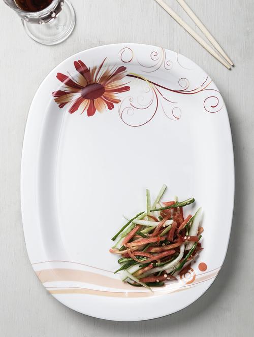 white melamine serving plate - 9609700 - Very Small Image - 1