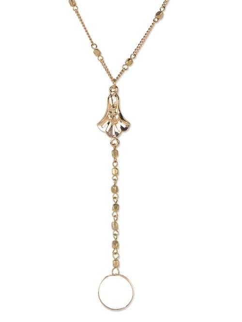 trendy gold chain ring bracelet - 961030 - Very Small Image - 1