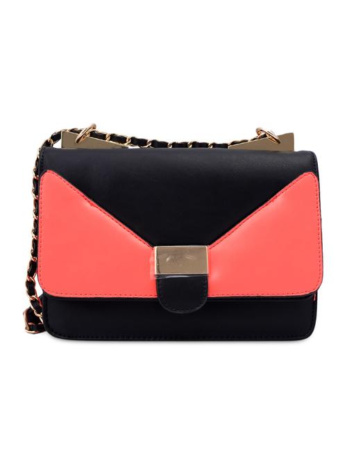 orange faux leather bow clutch - 9613100 - Very Small Image - 1