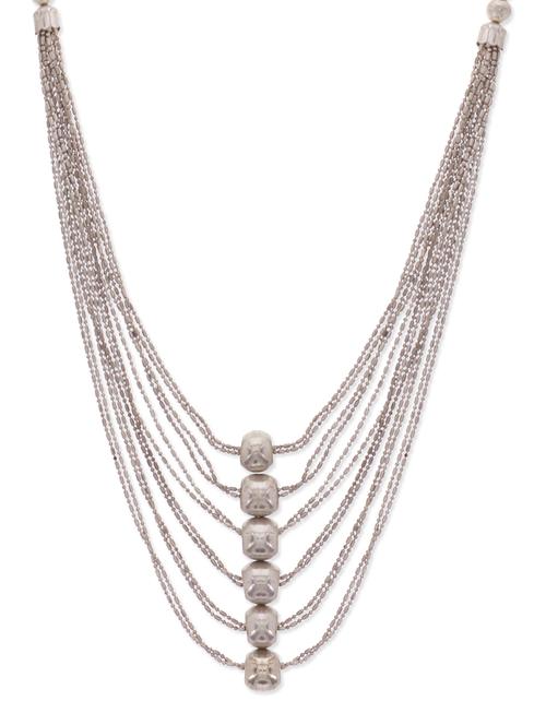 silver multilayer necklace - 9613215 - Very Small Image - 1