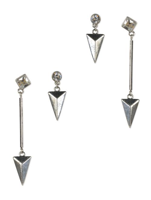 stylish silver earrings - 961365 - Very Small Image - 1