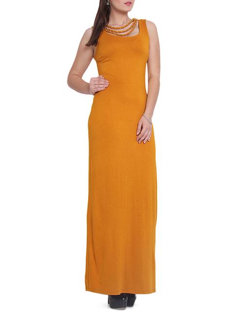 Mustard Maxi Dress - 961513 - Very Small Image - 1