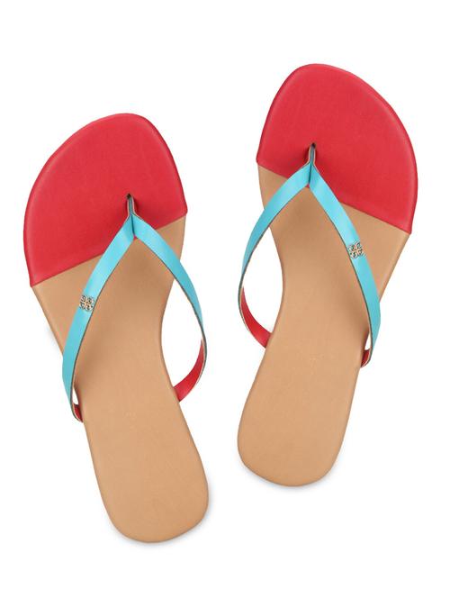 red and gold flip-flops - 9616199 - Very Small Image - 1