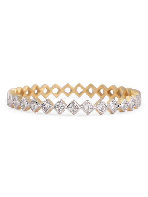 american diamond embellished gold bangle - 961759 - Very Small Image - 1
