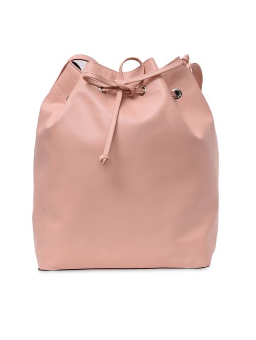 baby pink drawstring bucket bag with pouch - 9619655 - Very Small Image - 1