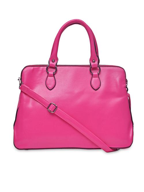 pink leatherette handbag - 9622015 - Very Small Image - 1