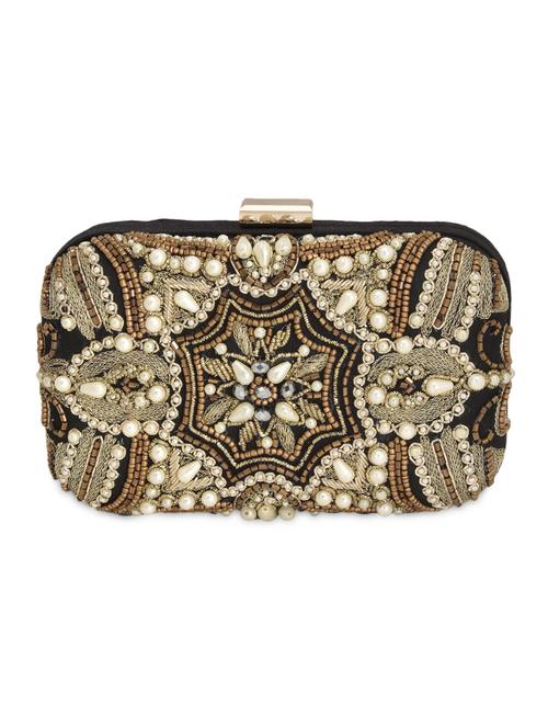 black pearl beaded clutch - 9626418 - Very Small Image - 1