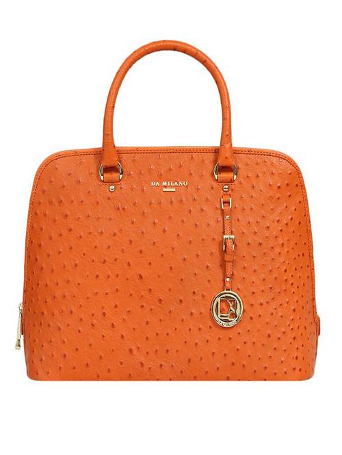 orange leather polka dotted handbag - 9630492 - Very Small Image - 1