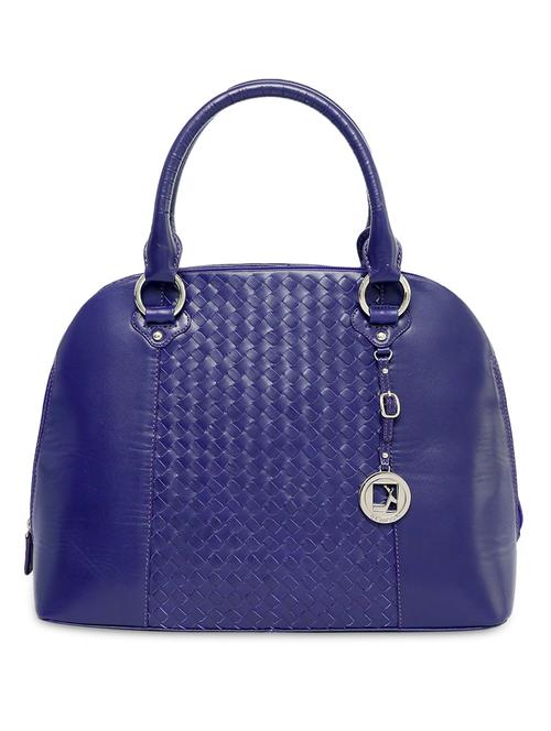 lilac basket weave textured mat leatherette handbag - 9630494 - Very Small Image - 1