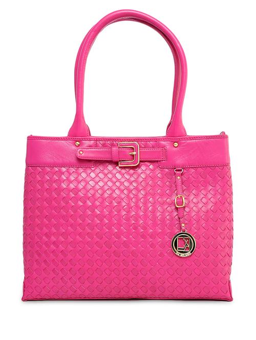 pink leather handbag - 9630495 - Very Small Image - 1