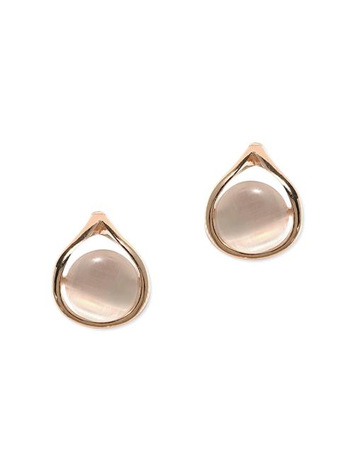 gold studded stud earrings - 9633659 - Very Small Image - 1