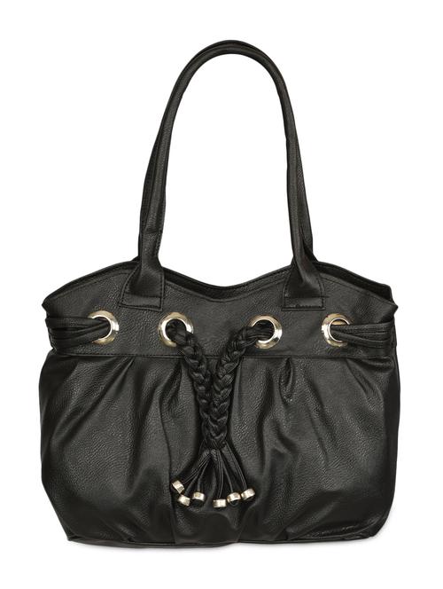 black leatherette handbag - 9633706 - Very Small Image - 1