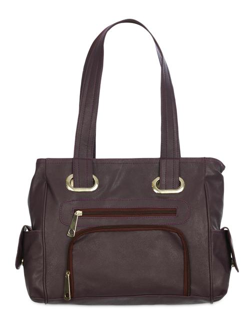 brown leatherette handbag - 9633740 - Very Small Image - 1