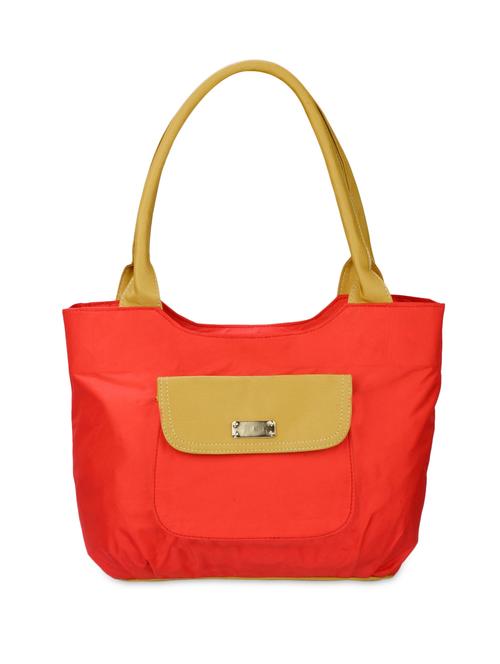 orange leatherette handbag - 9633781 - Very Small Image - 1