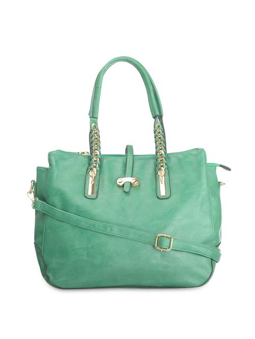 green leatherette embellished handbag - 9634091 - Very Small Image - 1