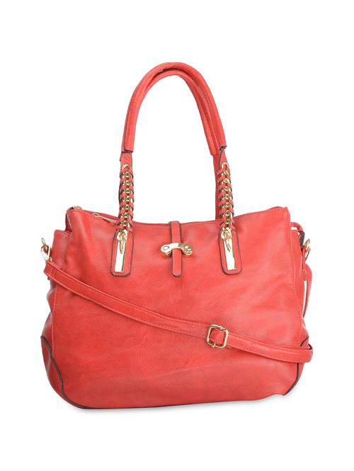 red leatherette embellished handbag - 9634093 - Very Small Image - 1