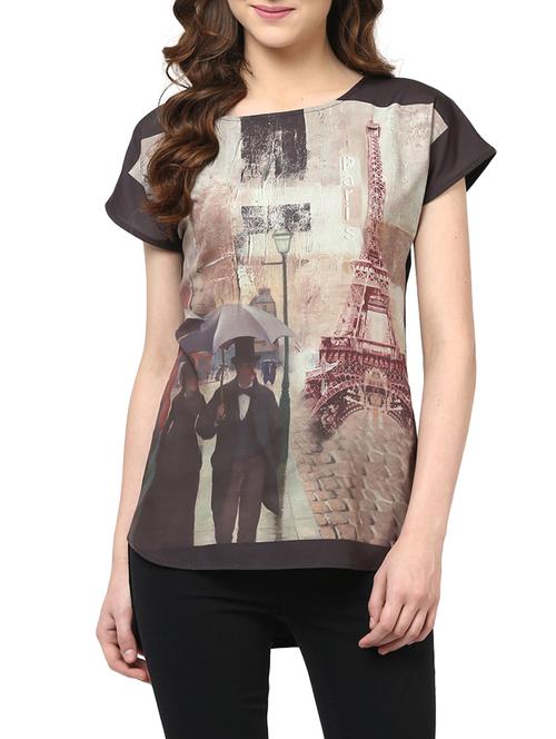 the vanca multicolored abstract digital print high-low top - 9643122 - Very Small Image - 1