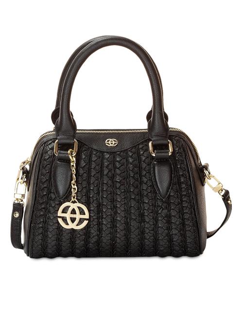 black textured leather handbag - 9643809 - Very Small Image - 1