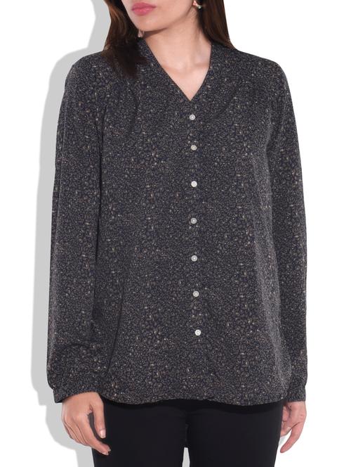 dark grey full sleeved shirt - 9646292 - Very Small Image - 1