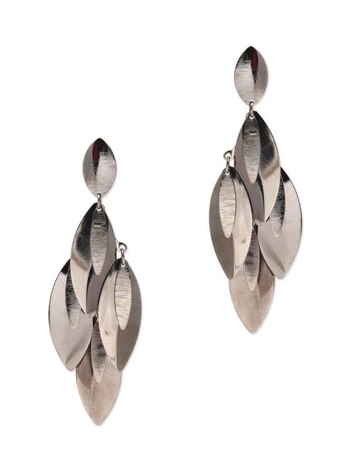  black metal drop earrings - 9646627 - Very Small Image - 1