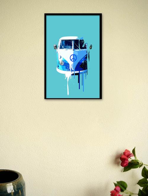 abstract - peace bus framed poster - 965201 - Very Small Image - 1