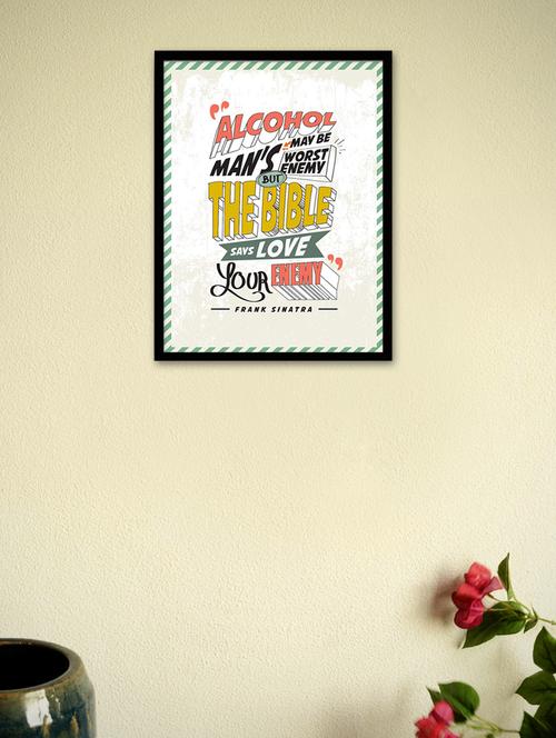 alcohol may be man's worst enemy - framed poster - 965300 - Very Small Image - 1