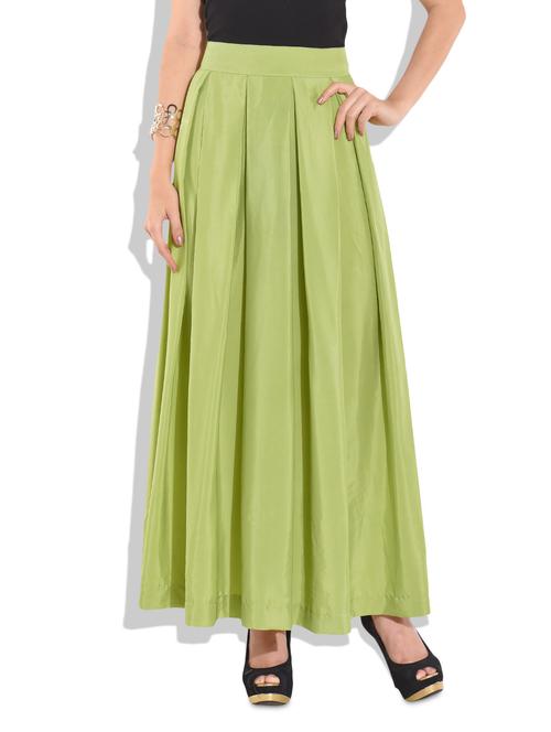 mint green box pleated maxi skirt - 9659742 - Very Small Image - 1