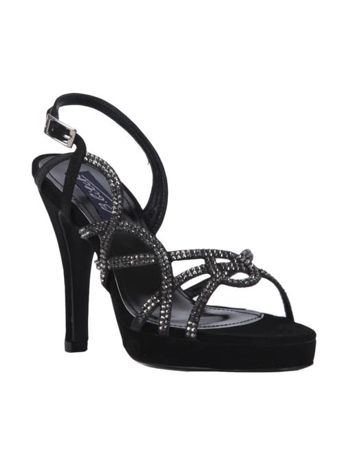 black leatherette sandal - 9661031 - Very Small Image - 1