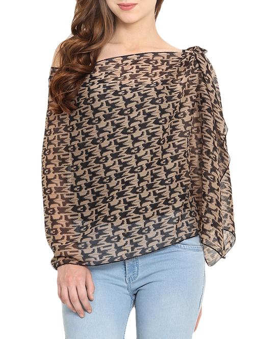 black printed scarf - 9667353 - Very Small Image - 1