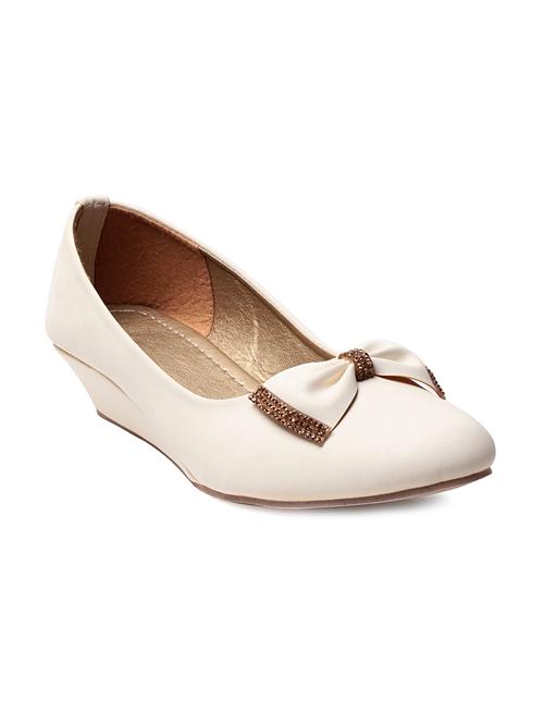 off white bow embellished ballerinas wedges - 9667502 - Very Small Image - 1