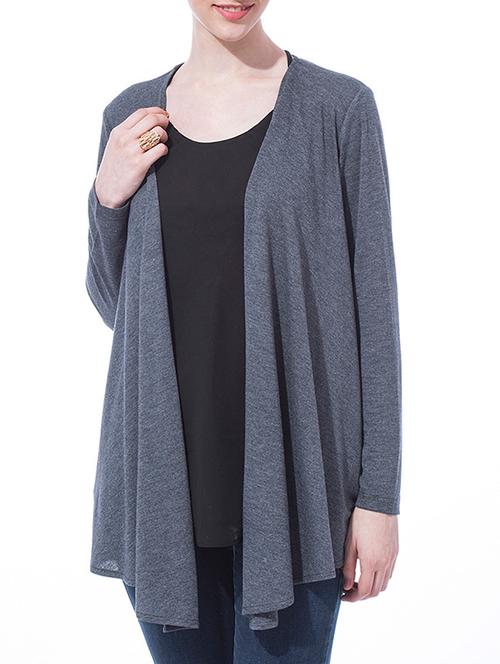 long sleeved knitted shrug - 9674346 - Very Small Image - 1